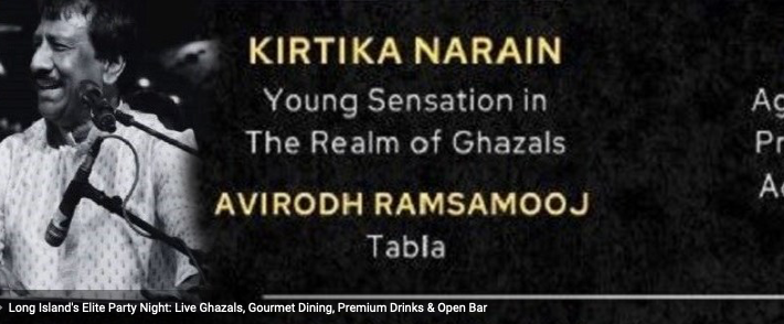 Long Island’s Elite Party Night: Live Ghazals, Gourmet Dining, Premium Drinks & Open Bar